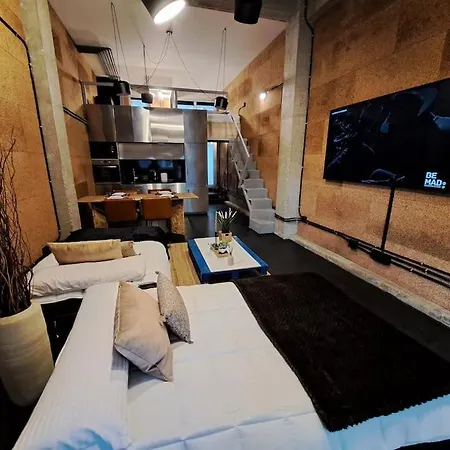 Vibescoruna - Loft Industrial Comercio 公寓