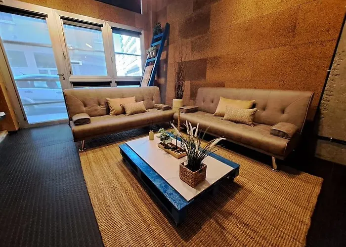 Vibescoruna - Loft Industrial Comercio 公寓